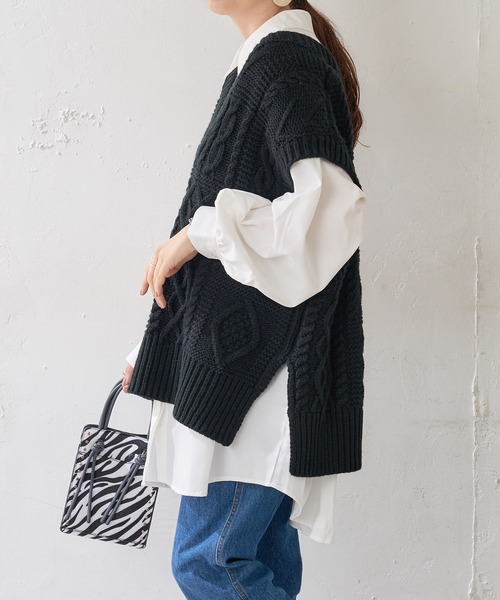 DISCOAT（ディスコート）の「【WEB限定】BIGシャツ（シャツ/ブラウス・レディース・ホワイト/ブラック/グレー/イエロー・FREE）」の5枚目の写真