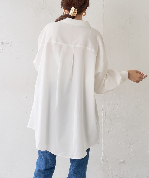 DISCOAT（ディスコート）の「【WEB限定】BIGシャツ（シャツ/ブラウス・レディース・ホワイト/ブラック/グレー/イエロー・FREE）」の6枚目の写真