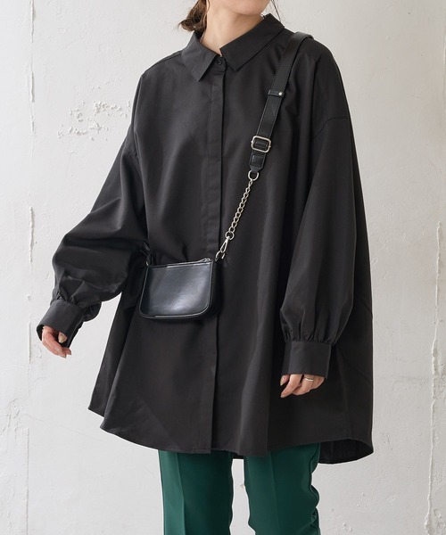 DISCOAT（ディスコート）の「【WEB限定】BIGシャツ（シャツ/ブラウス・レディース・ホワイト/ブラック/グレー/イエロー・FREE）」の21枚目の写真