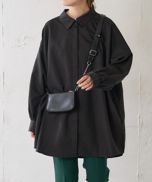 DISCOAT（ディスコート）の「【WEB限定】BIGシャツ（シャツ/ブラウス・レディース・ホワイト/ブラック/グレー/イエロー・FREE）」の12枚目の写真