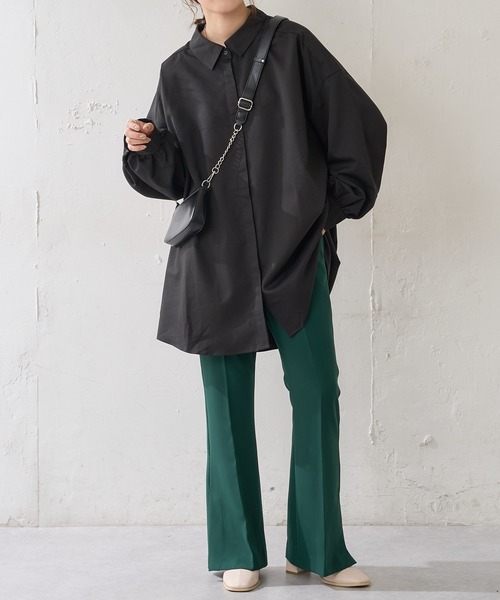 DISCOAT（ディスコート）の「【WEB限定】BIGシャツ（シャツ/ブラウス・レディース・ホワイト/ブラック/グレー/イエロー・FREE）」の8枚目の写真