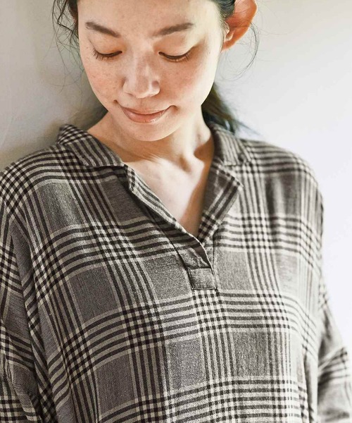 and myera（アンド マイラ）の「ａｎｄ　ｍｙｅｒａ　グレンチェックのナイトウェア（ルームウェア/パジャマ・レディース・グレー系その他・MEDIUM/LARGE/X-LARGE/SMALL）」の11枚目の写真