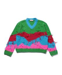 <Andersson Bell> INTARSIA V/N KNIT/ニット