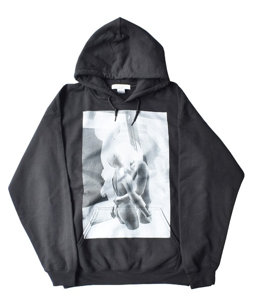LABRAT(ラブラット)の「Ryu Ika×flotsam books×LABRAT "hug" Hoodie(パーカー・メンズ・ブラック・X-LARGE/LARGE)」の1枚目の写真