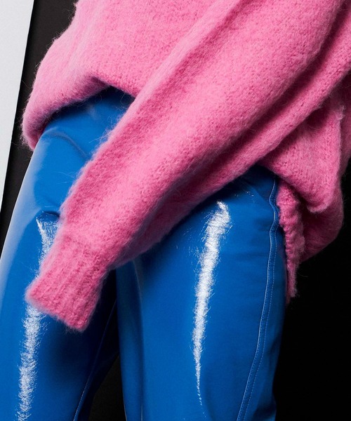 MAISON SPECIAL(メゾンスペシャル)の「アルパカブレンドシャギーニット【MAISON SPECIAL/メゾンスペシャル】(ニット/セーター・レディース・ブラック/オフホワイト/ピンク/ブルー/グリーン/チャコールグレー/オレンジ・FREE)」の17枚目の写真