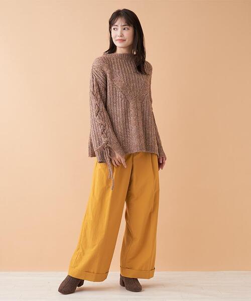 BEATRICE(ベアトリス)の「ワイドパンツ【BEATRICE】(その他パンツ・レディース・マスタード/ブラック・1/2)」の21枚目の写真