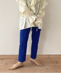 wee9s | center line relax sweat pants / センターラインウエストゴムポケット付きリラックススウェットパンツ(スウェットパンツ)