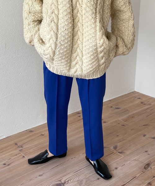 wee9s(ウィークス)の「center line relax sweat pants / オールシーズン履ける!センターラインウエストゴムポケット付きリラックススウェットパンツ(スウェットパンツ・レディース・ホワイト/ブラック/パープル/レッド/ピンク/ブルー/イエロー/スカイブルー/オレンジ/グリーン/ライトグリーン/ラベンダー/グレー/ベビーピンク/ベージュ/ブラウン/ネイビー/ライトイエロー・FREE/SHORT/LONG)」の19枚目の写真