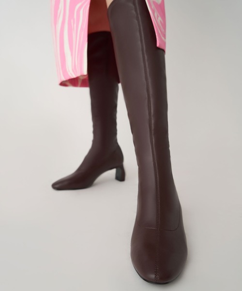 【セール】ロング ブレードヒールブーツ / Knee-High Blade Heel Boots（ブーツ）｜CHARLES & KEITH（チャールズ & キース）