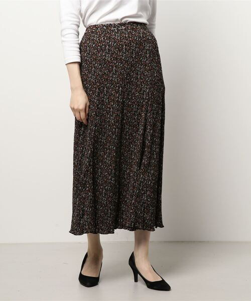 ehka sopo(エヘカソポ)の「花柄プリーツマーメイドスカート(スカート・レディース・カーキ/キナリ/ブラック・フリ-)」の7枚目の写真