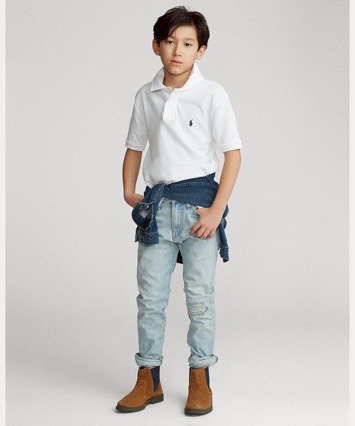 POLO RALPH LAUREN CHILDRENSWEAR（ポロ ラルフ ローレン チルドレンズウェア）の「コットン メッシュ ポロシャツ（ポロシャツ・キッズ・ホワイト・L/M/S/XL）」の6枚目の写真