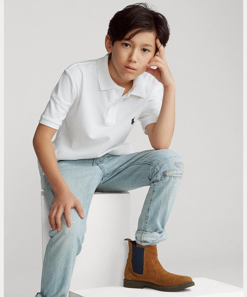 POLO RALPH LAUREN CHILDRENSWEAR（ポロ ラルフ ローレン チルドレンズウェア）の「コットン メッシュ ポロシャツ（ポロシャツ・キッズ・ホワイト・L/M/S/XL）」の8枚目の写真