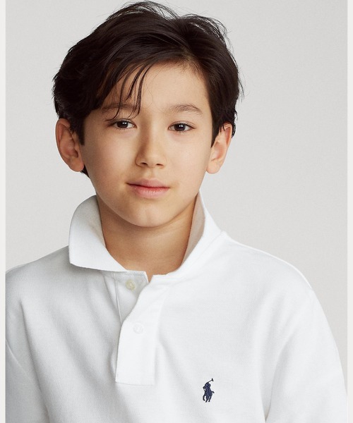 POLO RALPH LAUREN CHILDRENSWEAR（ポロ ラルフ ローレン チルドレンズウェア）の「コットン メッシュ ポロシャツ（ポロシャツ・キッズ・ホワイト・L/M/S/XL）」の9枚目の写真