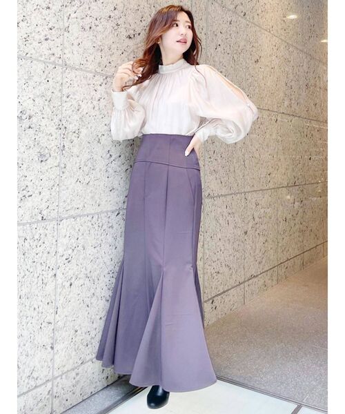 MERCURYDUO(マーキュリーデュオ)の「2WAYスリットスリーブブラウス(シャツ/ブラウス・レディース・オフホワイト/イエロー/ベージュ・FREE)」の19枚目の写真