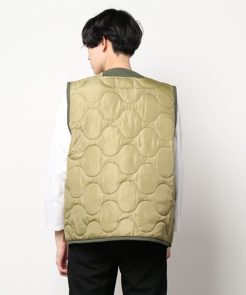 HOUSTON（ヒューストン）の「【HOUSTON 】/ ヒューストン  M-65 LINNER VEST / M-65ライナーベスト（ベスト・メンズ・ブラック/オリーブドラブ・LARGE/X-LARGE/MEDIUM）」の4枚目の写真