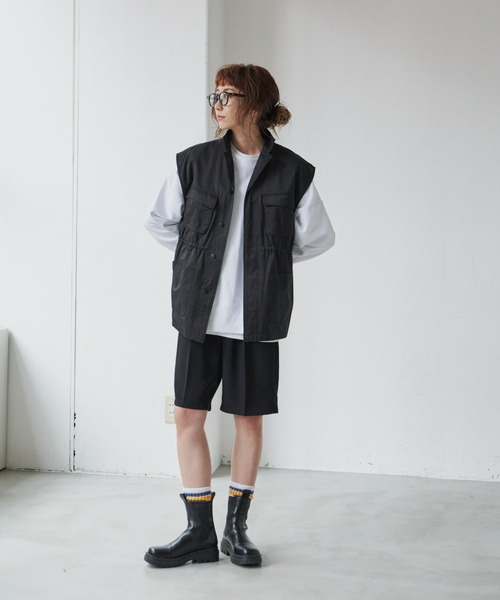 Auntie Rosa Holiday(アンティローザホリデー)の「タックショートパンツ(その他パンツ・レディース・ブラック/ネイビー・SMALL/MEDIUM)」の16枚目の写真