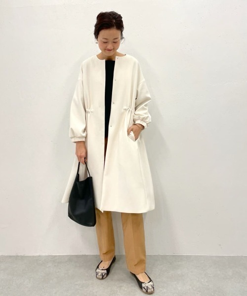 BEARDSLEY（ビアズリー）の「コットンニット ウールのチクチクが苦手な方に 洗えるニット（ニット/セーター・レディース・ブラック/ホワイト・FREE）」の6枚目の写真