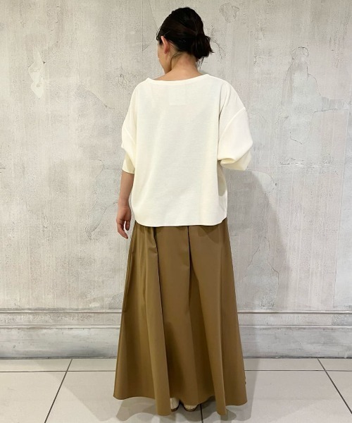 BEARDSLEY（ビアズリー）の「コットンニット ウールのチクチクが苦手な方に 洗えるニット（ニット/セーター・レディース・ブラック/ホワイト・FREE）」の12枚目の写真