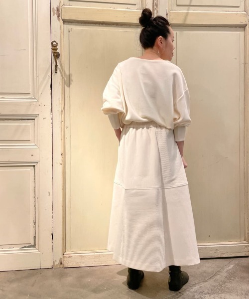 BEARDSLEY（ビアズリー）の「コットンニット ウールのチクチクが苦手な方に 洗えるニット（ニット/セーター・レディース・ブラック/ホワイト・FREE）」の9枚目の写真