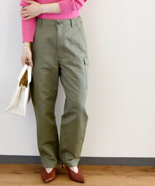 SHIPS any(シップス エニィ)の「SHIPS any:〈ウォッシャブル〉スマート カーゴ ロングパンツ◇(カーゴパンツ・レディース・ネイビー/カーキ・40/38/36)」の1枚目の写真