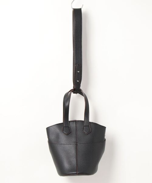 lala Born（ララボーン）の「2wayバケツ型バッグ（ハンドバッグ・レディース・ブラック/カーキ/ブラウン/ホワイト・FREE）」の10枚目の写真
