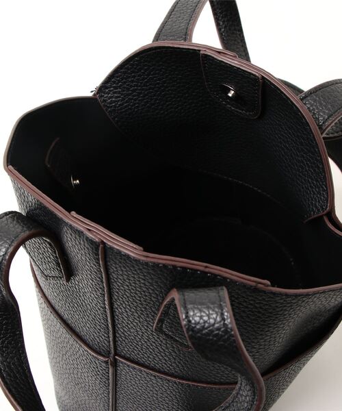 lala Born（ララボーン）の「2wayバケツ型バッグ（ハンドバッグ・レディース・ブラック/カーキ/ブラウン/ホワイト・FREE）」の12枚目の写真
