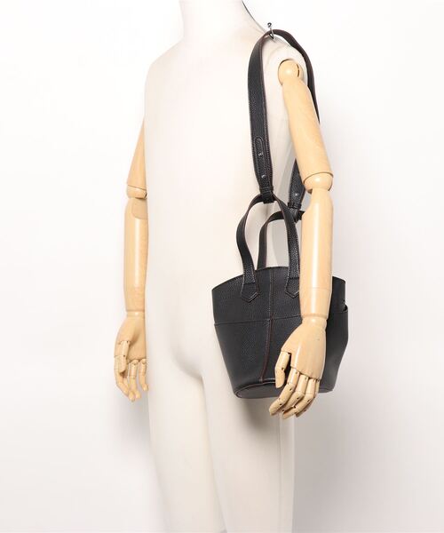 lala Born（ララボーン）の「2wayバケツ型バッグ（ハンドバッグ・レディース・ブラック/カーキ/ブラウン/ホワイト・FREE）」の13枚目の写真