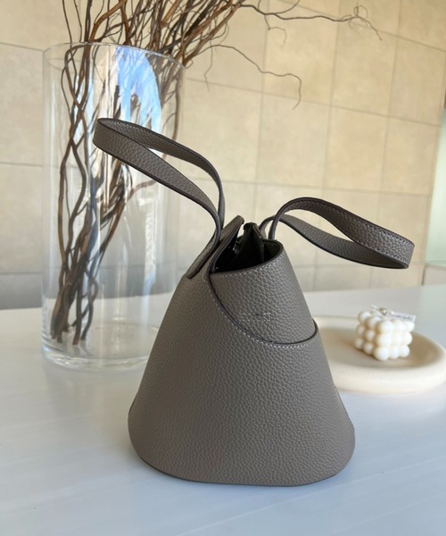 lala Born（ララボーン）の「2wayバケツ型バッグ（ハンドバッグ・レディース・ブラック/カーキ/ブラウン/ホワイト・FREE）」の4枚目の写真