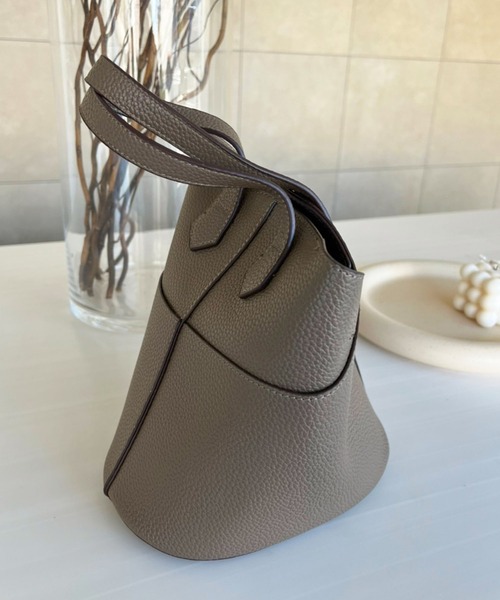 lala Born（ララボーン）の「2wayバケツ型バッグ（ハンドバッグ・レディース・ブラック/カーキ/ブラウン/ホワイト・FREE）」の19枚目の写真