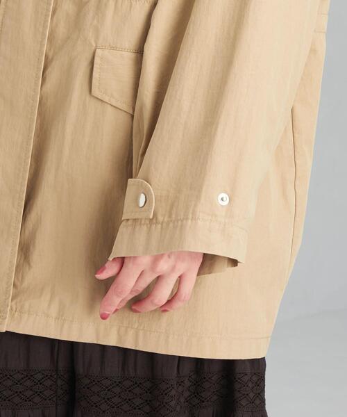 green label relaxing（グリーンレーベルリラクシング）の「ミリタリー ミドル モッズ コート ブルゾン（モッズコート・レディース・ベージュ/ネイビー/オリーブ・FREE）」の20枚目の写真