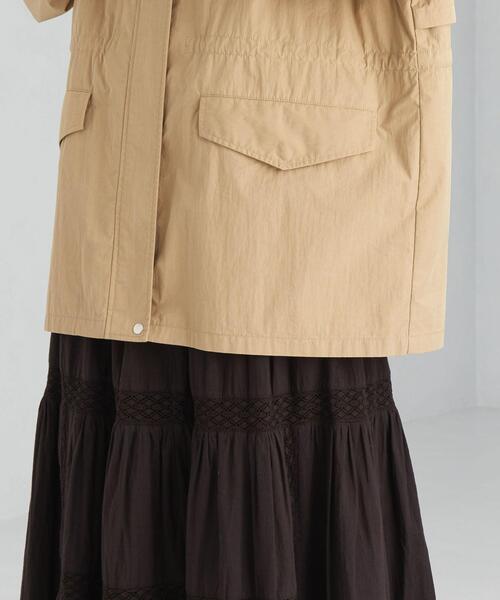 green label relaxing（グリーンレーベルリラクシング）の「ミリタリー ミドル モッズ コート ブルゾン（モッズコート・レディース・ベージュ/ネイビー/オリーブ・FREE）」の21枚目の写真