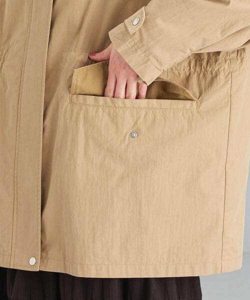 green label relaxing（グリーンレーベルリラクシング）の「ミリタリー ミドル モッズ コート ブルゾン（モッズコート・レディース・ベージュ/ネイビー/オリーブ・FREE）」の22枚目の写真
