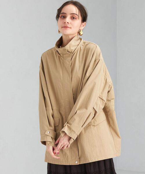 green label relaxing（グリーンレーベルリラクシング）の「ミリタリー ミドル モッズ コート ブルゾン（モッズコート・レディース・ベージュ/ネイビー/オリーブ・FREE）」の17枚目の写真