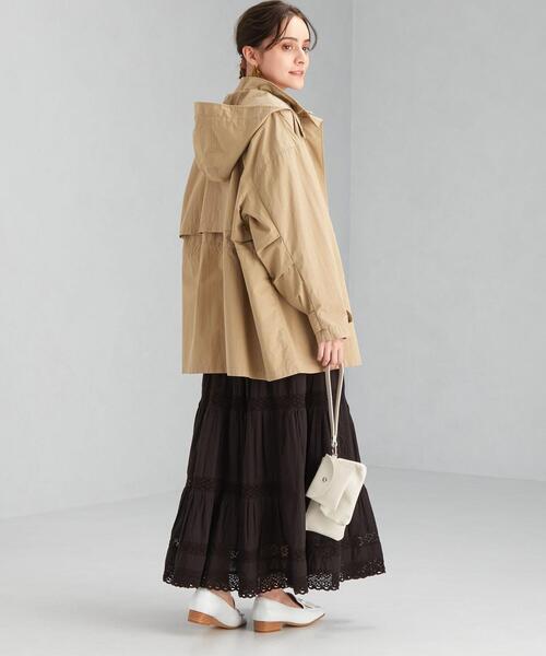 green label relaxing（グリーンレーベルリラクシング）の「ミリタリー ミドル モッズ コート ブルゾン（モッズコート・レディース・ベージュ/ネイビー/オリーブ・FREE）」の8枚目の写真