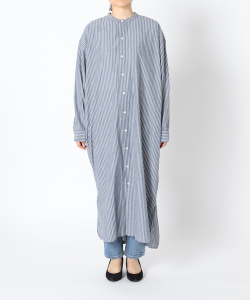 Summer Wool Band Collar One Piece　 アイボリー ARMEN（アーメン）の「【ARMEN/アーメン】 UTILITY BAND COLLAR