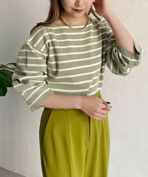 CAPRICIEUX LE'MAGE | ボーダーワイドプルオーバー(ニット/セーター)