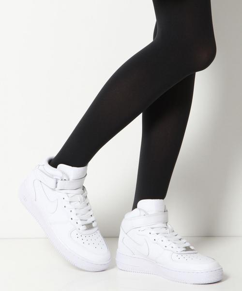 NIKE(ナイキ)の「NIKE エアフォース1MID GS(スニーカー・レディース・ホワイト・24.5cm/24cm/25cm/23.5cm/23cm)」の8枚目の写真