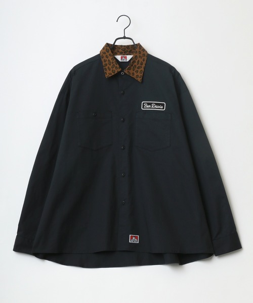 BEN DAVIS（ベンデイビス）の「BEN DAVIS/ベンデイビス オーバーサイズ バック刺繍 クレリック ワークシャツ（シャツ/ブラウス・メンズ・ホワイト/ブラック/ダークグリーン/ベージュ/ブルー系その他・M/L）」の13枚目の写真