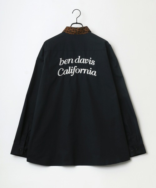 BEN DAVIS（ベンデイビス）の「BEN DAVIS/ベンデイビス オーバーサイズ バック刺繍 クレリック ワークシャツ（シャツ/ブラウス・メンズ・ホワイト/ブラック/ダークグリーン/ベージュ/ブルー系その他・M/L）」の14枚目の写真