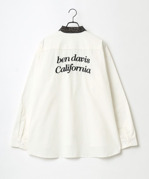 BEN DAVIS（ベンデイビス）の「BEN DAVIS/ベンデイビス オーバーサイズ バック刺繍 クレリック ワークシャツ（シャツ/ブラウス・メンズ・ホワイト/ブラック/ダークグリーン/ベージュ/ブルー系その他・M/L）」の12枚目の写真