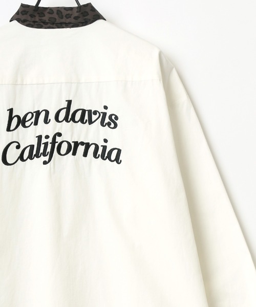 BEN DAVIS（ベンデイビス）の「BEN DAVIS/ベンデイビス オーバーサイズ バック刺繍 クレリック ワークシャツ（シャツ/ブラウス・メンズ・ホワイト/ブラック/ダークグリーン/ベージュ/ブルー系その他・M/L）」の6枚目の写真