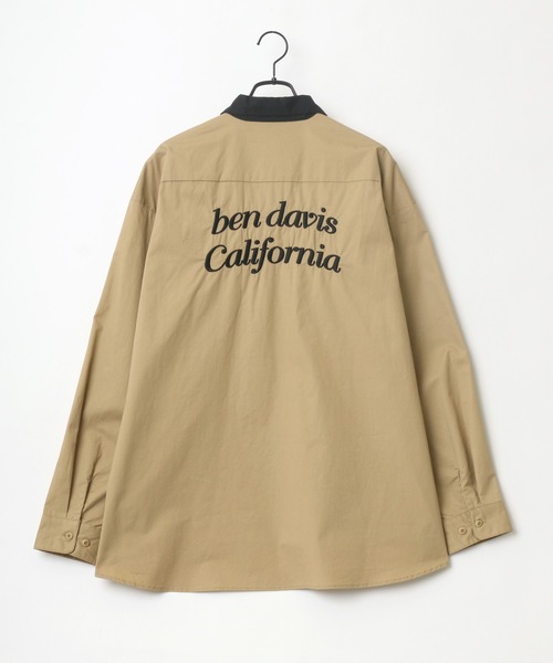 BEN DAVIS（ベンデイビス）の「BEN DAVIS/ベンデイビス オーバーサイズ バック刺繍 クレリック ワークシャツ（シャツ/ブラウス・メンズ・ホワイト/ブラック/ダークグリーン/ベージュ/ブルー系その他・M/L）」の16枚目の写真