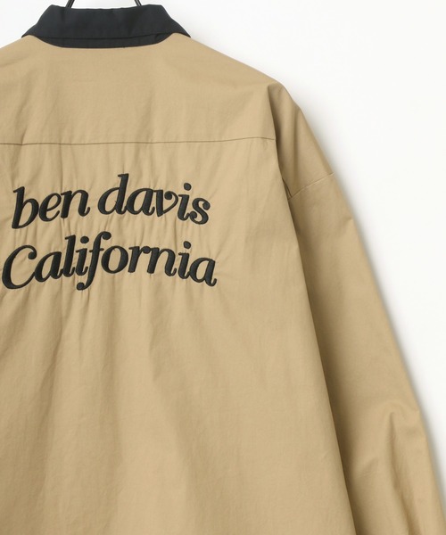BEN DAVIS（ベンデイビス）の「BEN DAVIS/ベンデイビス オーバーサイズ バック刺繍 クレリック ワークシャツ（シャツ/ブラウス・メンズ・ホワイト/ブラック/ダークグリーン/ベージュ/ブルー系その他・M/L）」の8枚目の写真