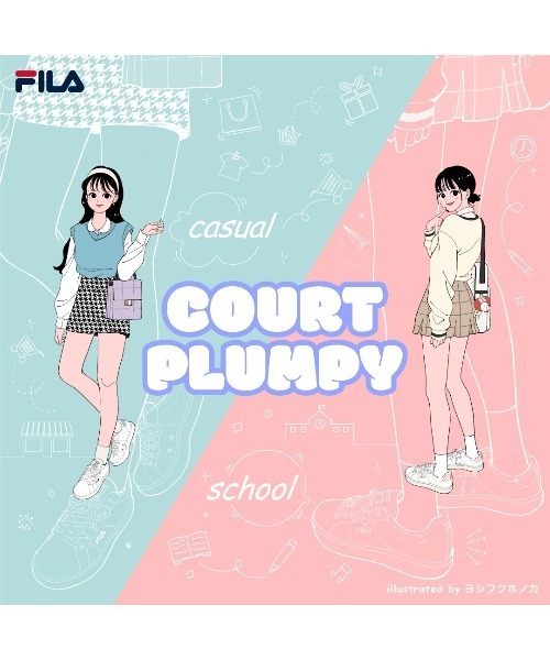 FILA(フィラ)の「コートプランピー SL / COURT PLUMPY SL / 厚底スニーカー(スニーカー・レディース・ホワイト系その他2/ブラック/ホワイト系その他・24.0cm/26.0cm/23.0cm/25.0cm/27.0cm/28.0cm)」の4枚目の写真