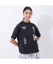 FILA GOLF/フィラゴルフ ブランドロゴ オーバーサイズ半袖ミドラー/ゴルフウェア/レディース