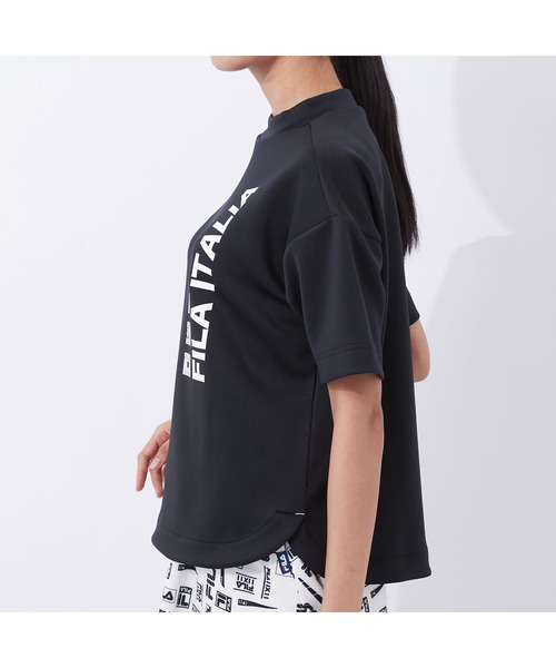 FILA GOLF(フィラゴルフ )の「FILA GOLF/フィラゴルフ ブランドロゴ オーバーサイズ半袖ミドラー/ゴルフウェア/レディース(その他トップス・レディース・ブラック/パープル・S/M/L)」の10枚目の写真