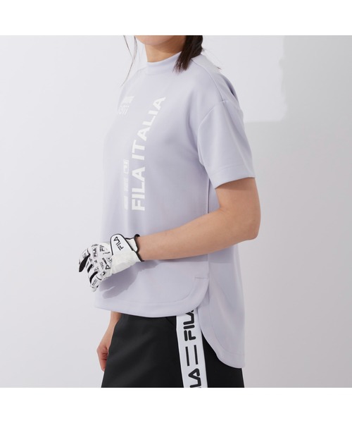 FILA GOLF(フィラゴルフ )の「FILA GOLF/フィラゴルフ ブランドロゴ オーバーサイズ半袖ミドラー/ゴルフウェア/レディース(その他トップス・レディース・ブラック/パープル・S/M/L)」の19枚目の写真