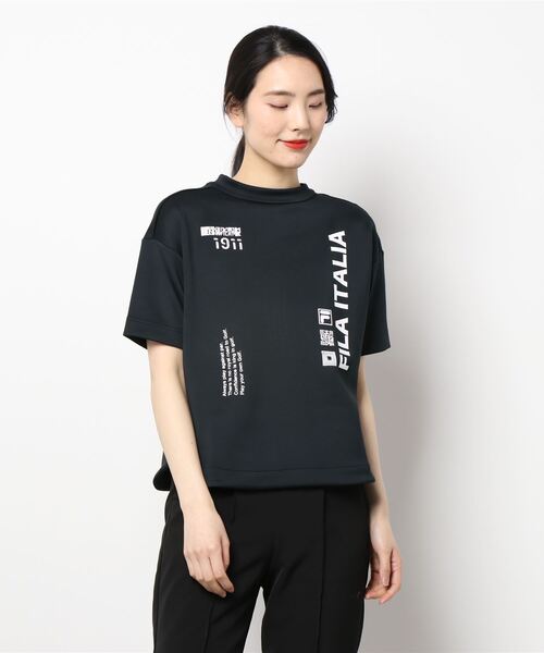 FILA GOLF(フィラゴルフ )の「FILA GOLF/フィラゴルフ ブランドロゴ オーバーサイズ半袖ミドラー/ゴルフウェア/レディース(その他トップス・レディース・ブラック/パープル・S/M/L)」の13枚目の写真