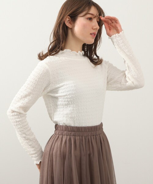 DRESKIP(ドレスキップ)の「◆シボシボハイネックプルオーバー(Tシャツ/カットソー・レディース・ブラック/オフホワイト/イエロー系その他・02/03/04)」の17枚目の写真
