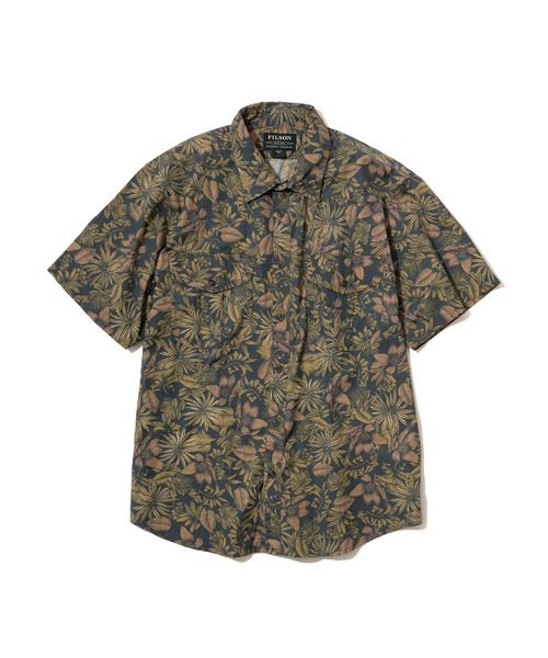 JACK & MARIE（ジャックアンドマリー）の「FILSON　#89134 ウォッシュドS/Sフェザークロスシャツ 80444511001（シャツ/ブラウス・メンズ・ブラウン系その他/ブルー系その他・M/L）」の4枚目の写真
